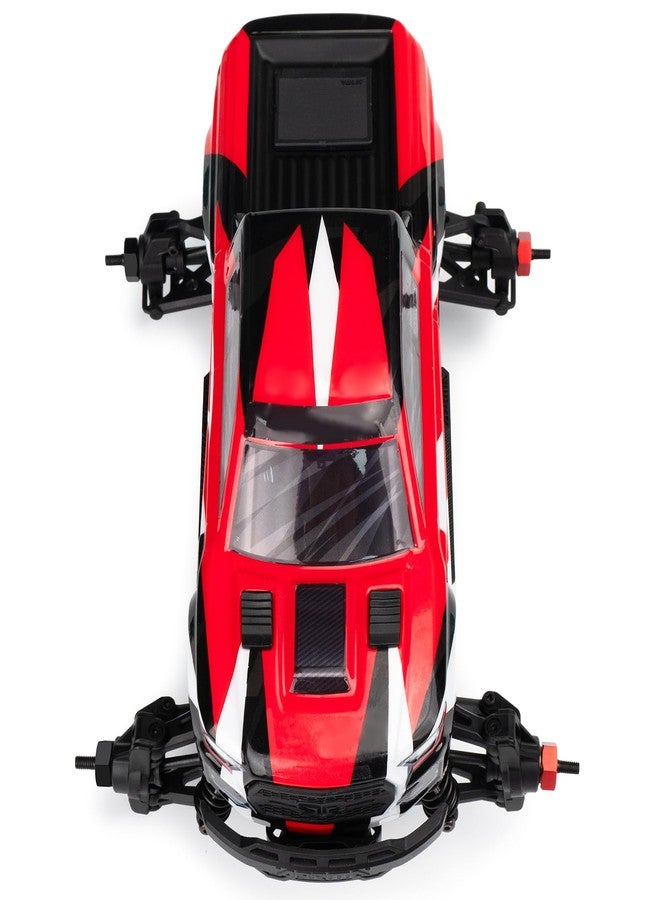 مجموعة محاور عجلات سداسية من الألومنيوم من LSG مكونة من 4 قطع لسيارة Arrma 1/18 Granite Typhon Grom RC (أحمر) - Image 4